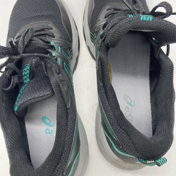 Asics Gel Venture 8 Womens Hiking Trail Running Shoes Black Blue Size 9 EU 40.5 - Picture 3 of 11